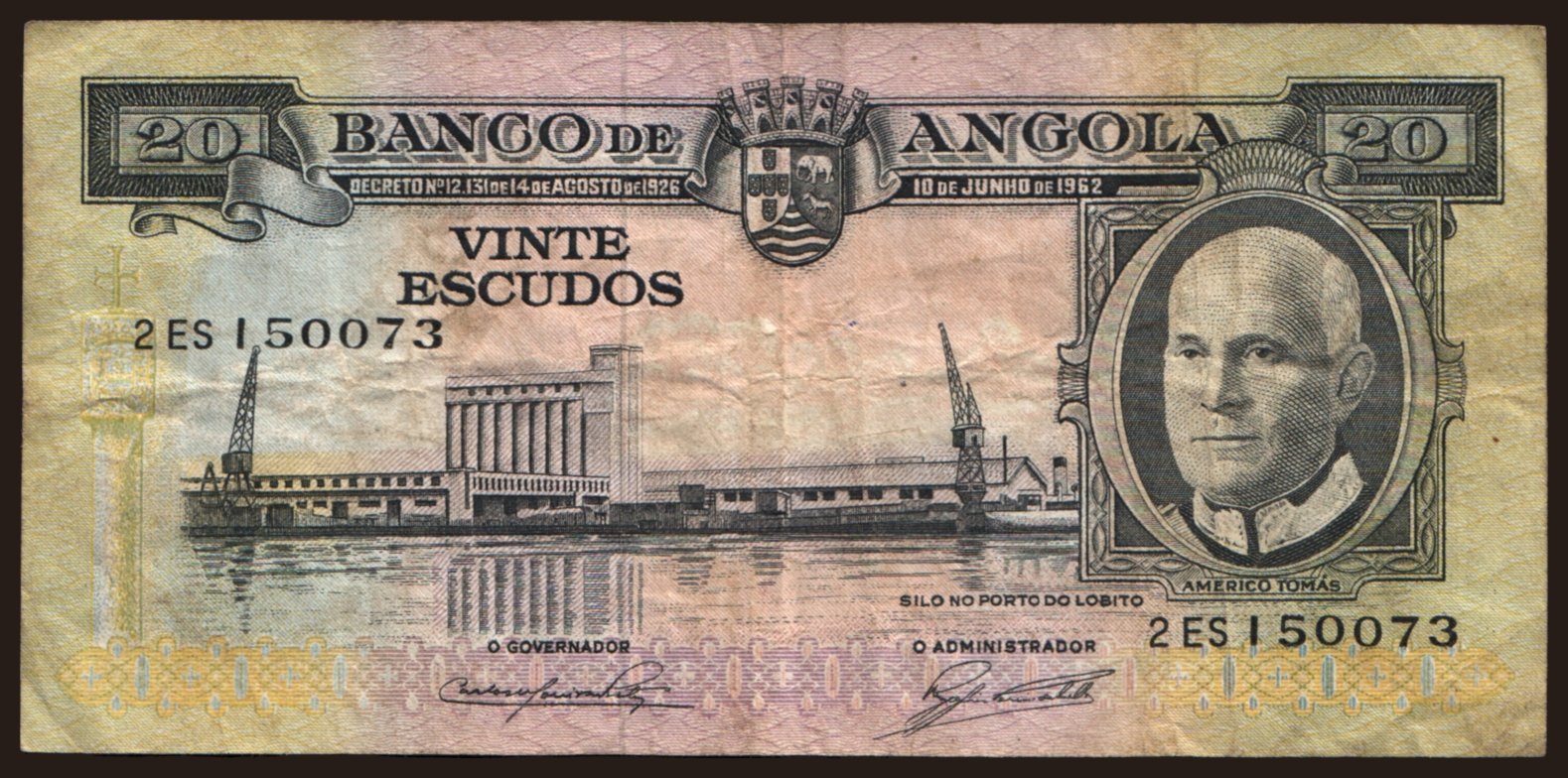 20 escudos, 1962