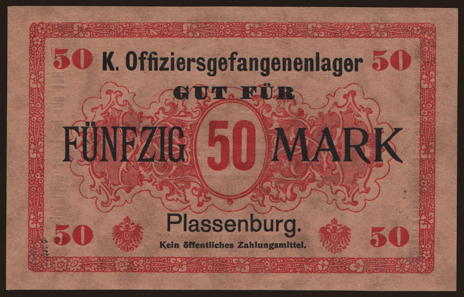 Plassenburg, 50 Mark, 191?