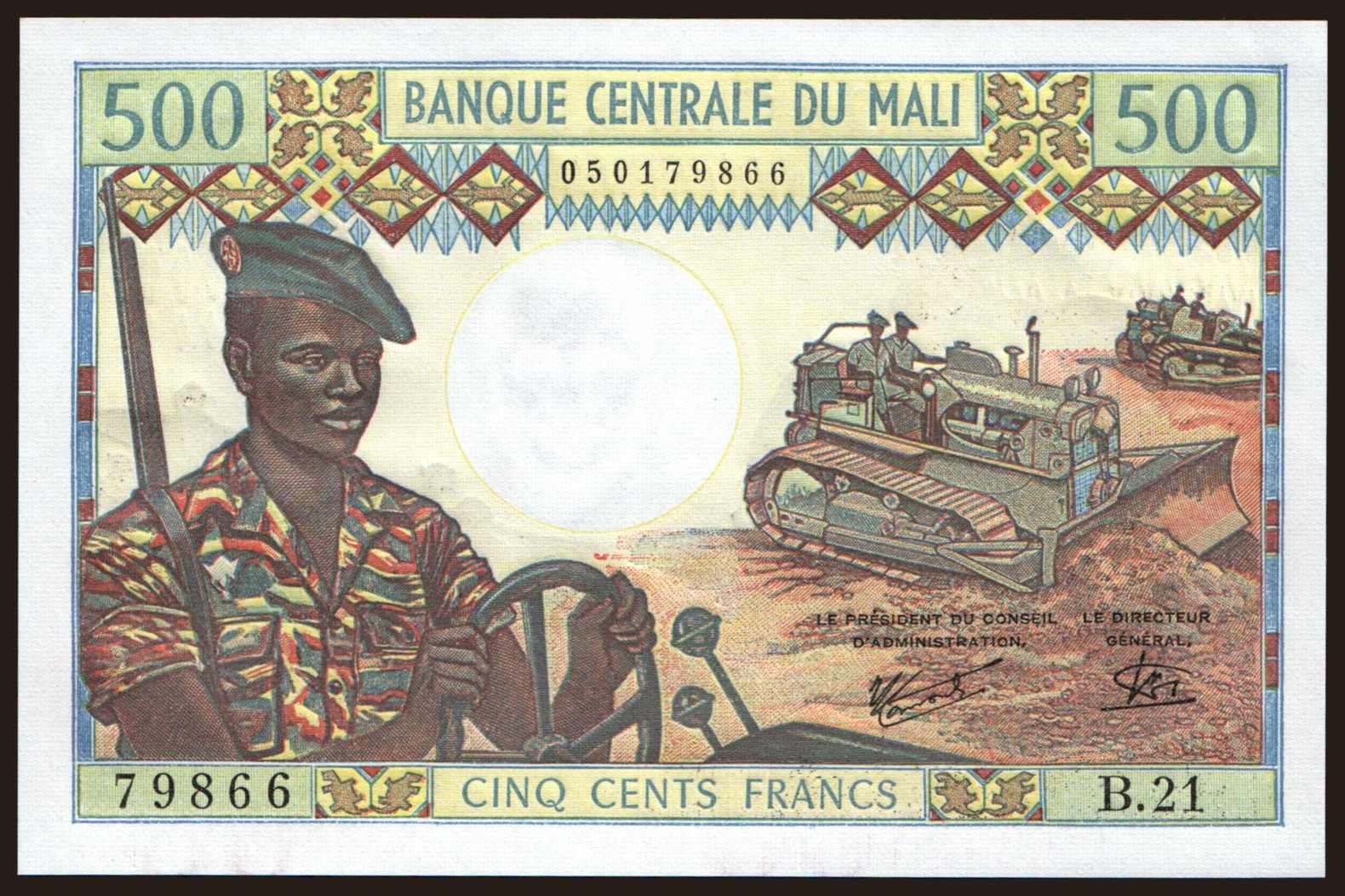 500 francs, 1973
