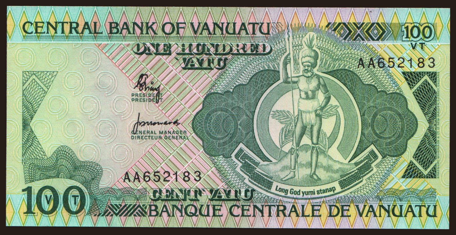 100 vatu, 1982