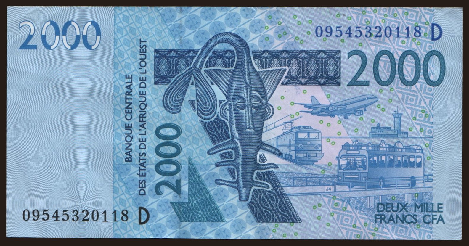 Mali, 2000 francs, 2003