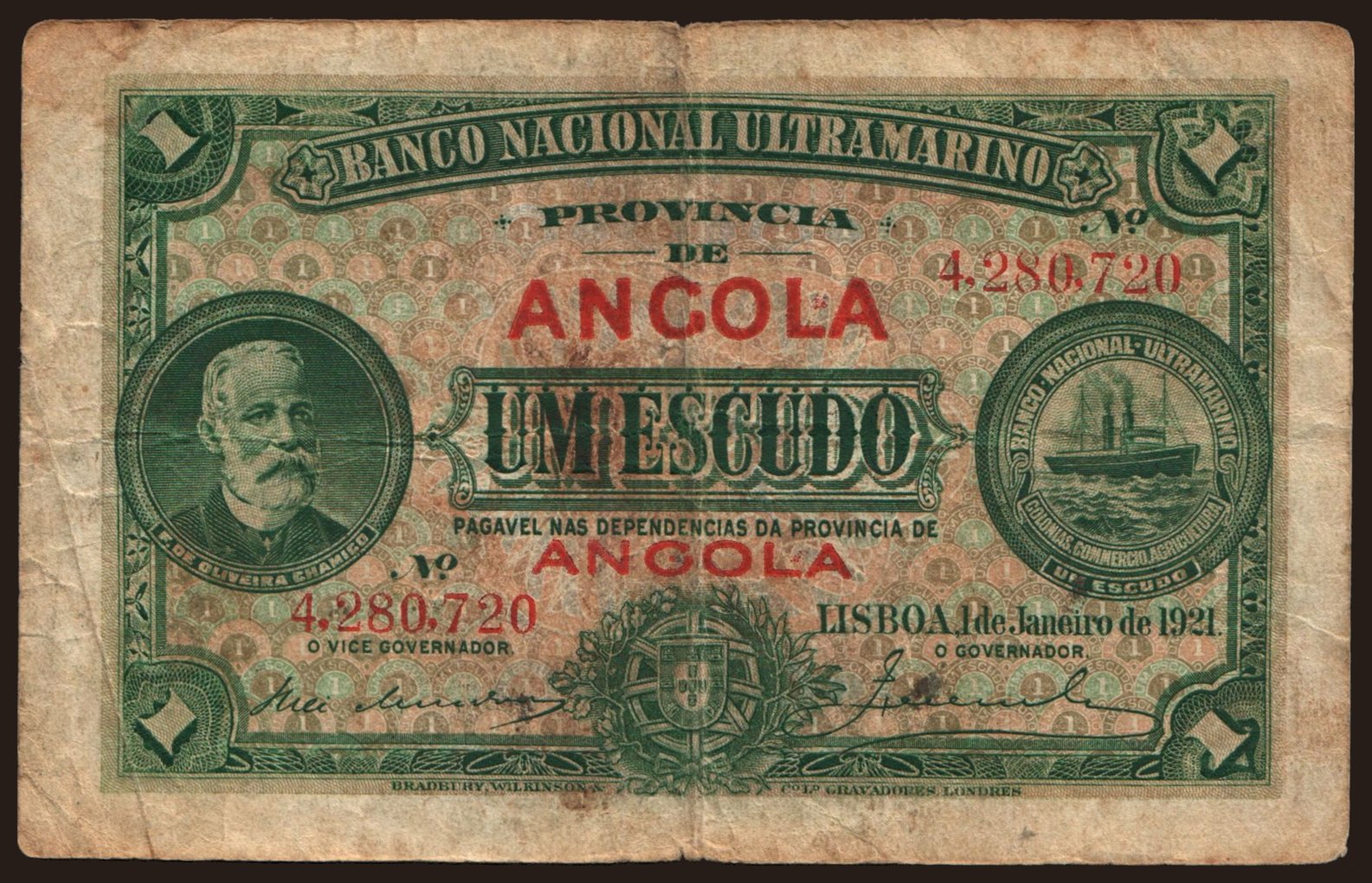 1 escudo, 1921