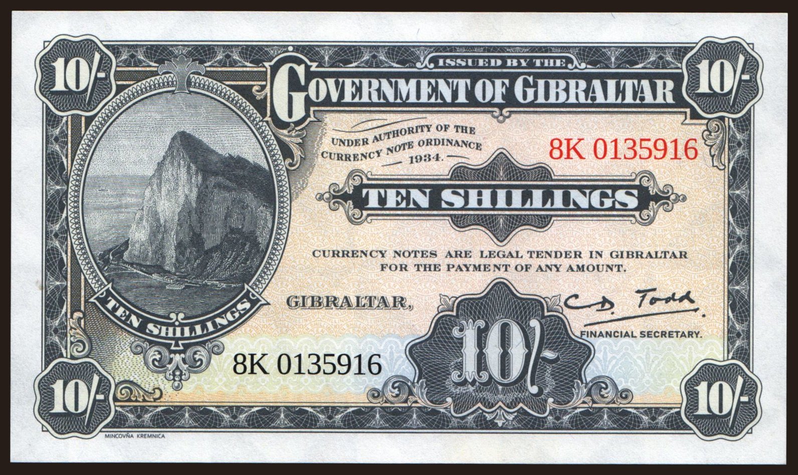 10 shillings, 2018