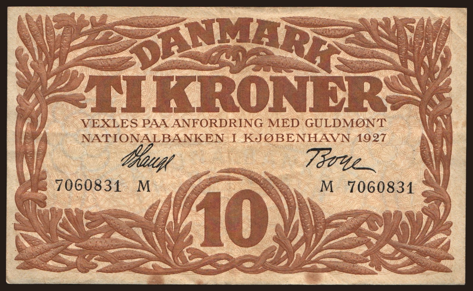 10 kroner, 1927