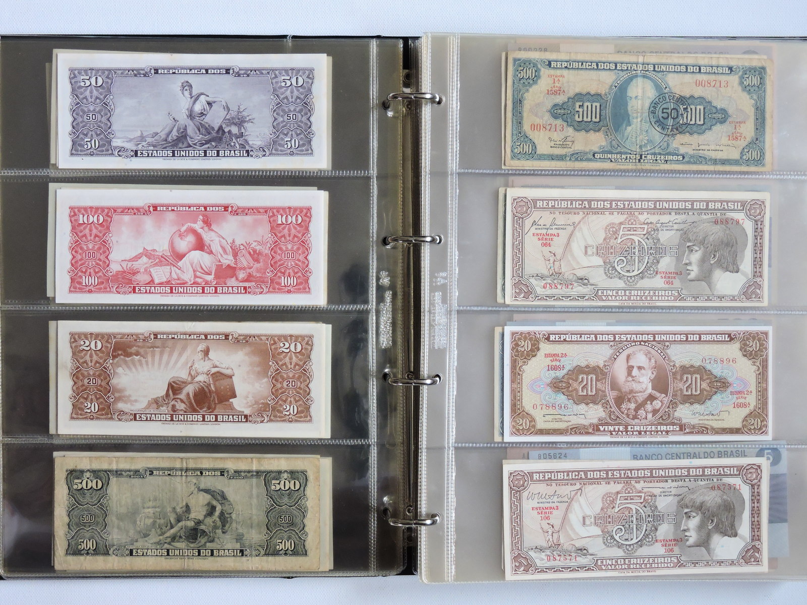 Banknotes, Brazil and Argentina
, page:8, item:1