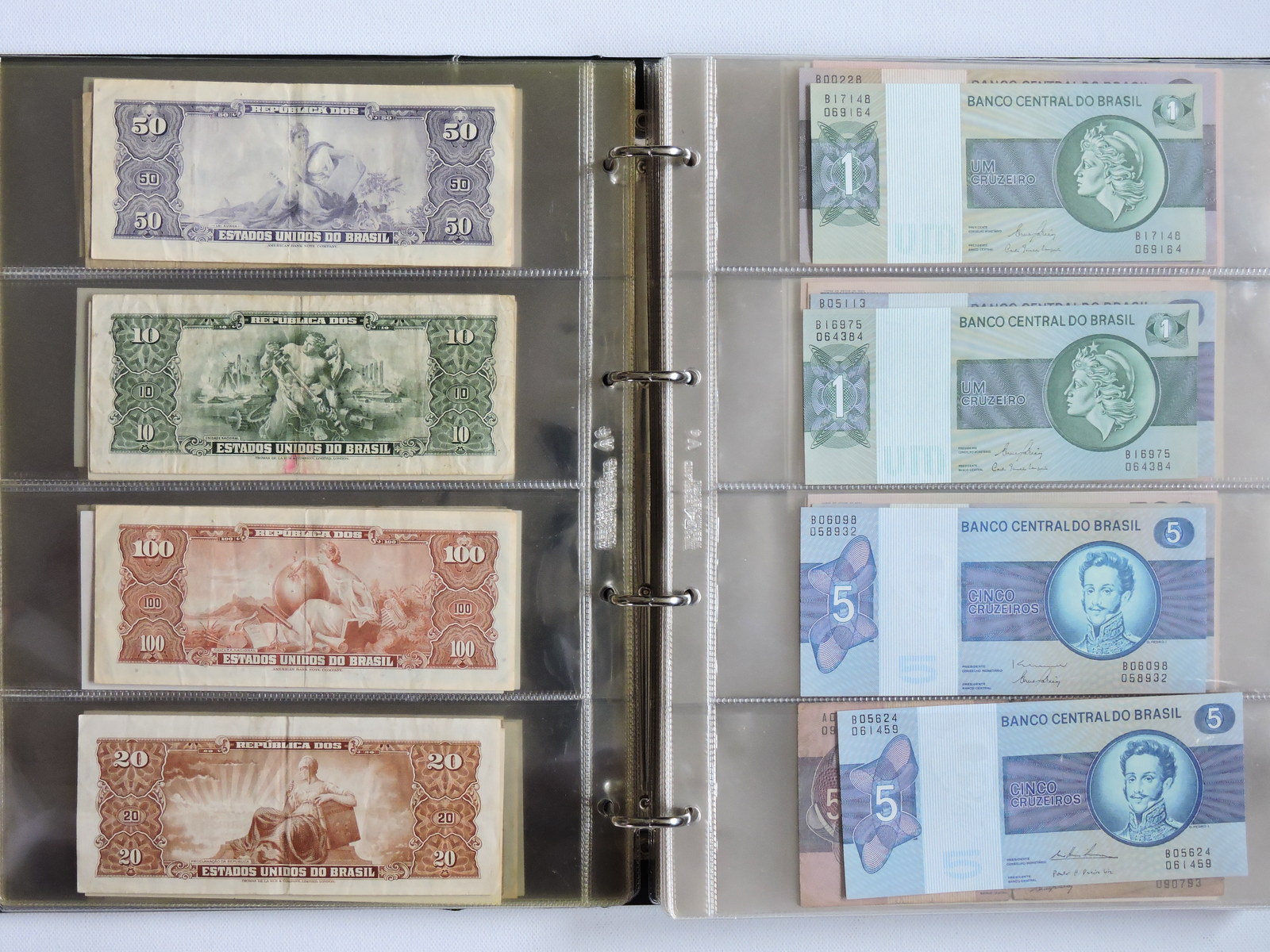 Banknotes, Brazil and Argentina
, page:10, item:1