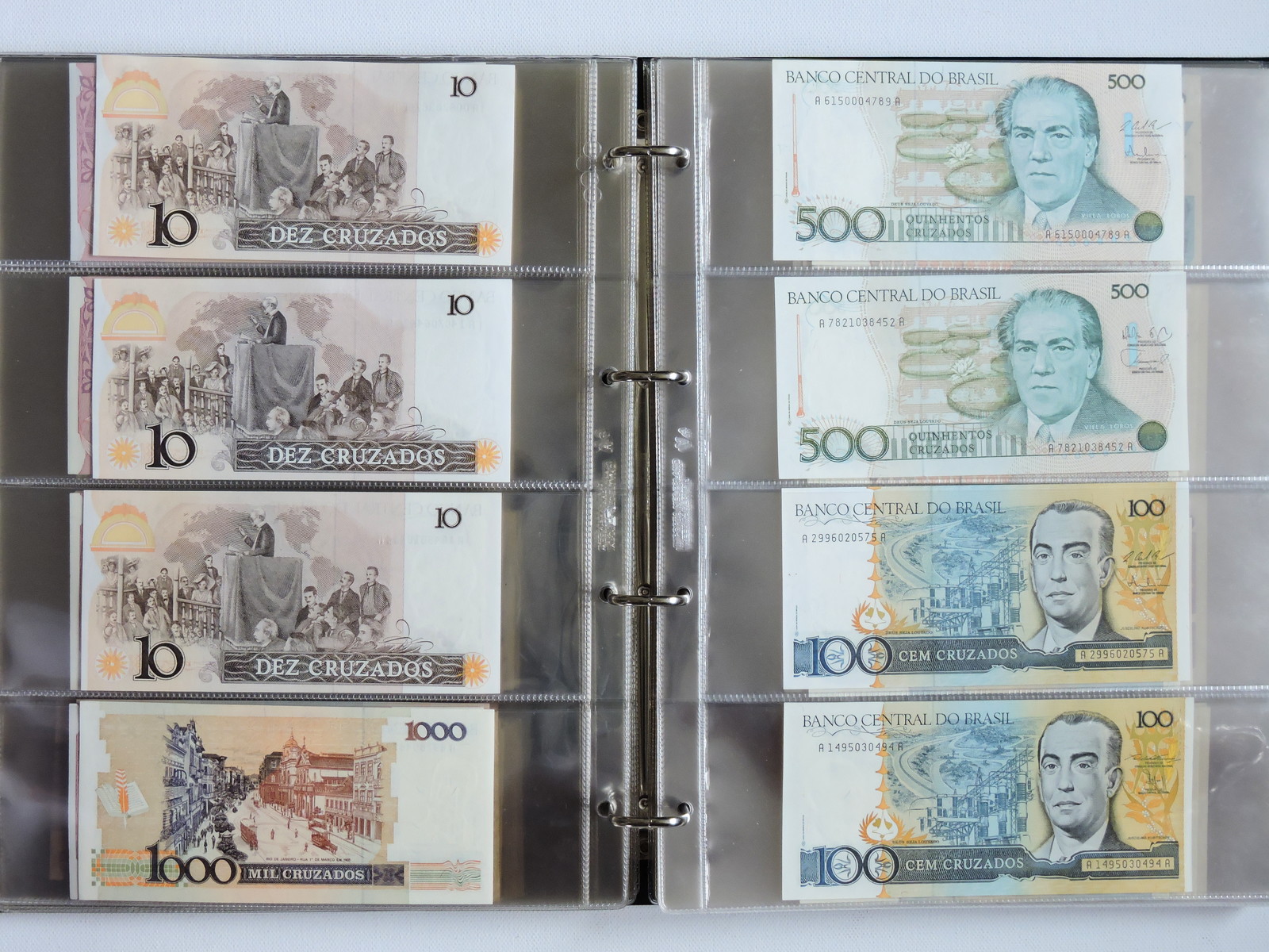 Banknotes, Brazil and Argentina
, page:17, item:1