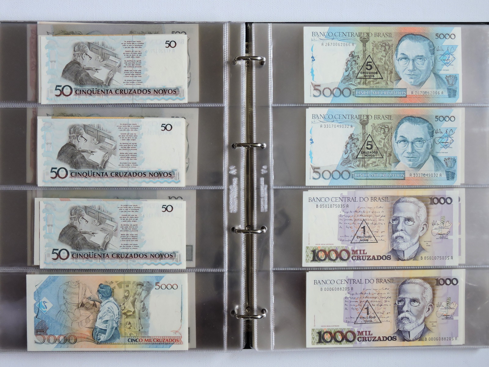 Banknotes, Brazil and Argentina
, page:22, item:1