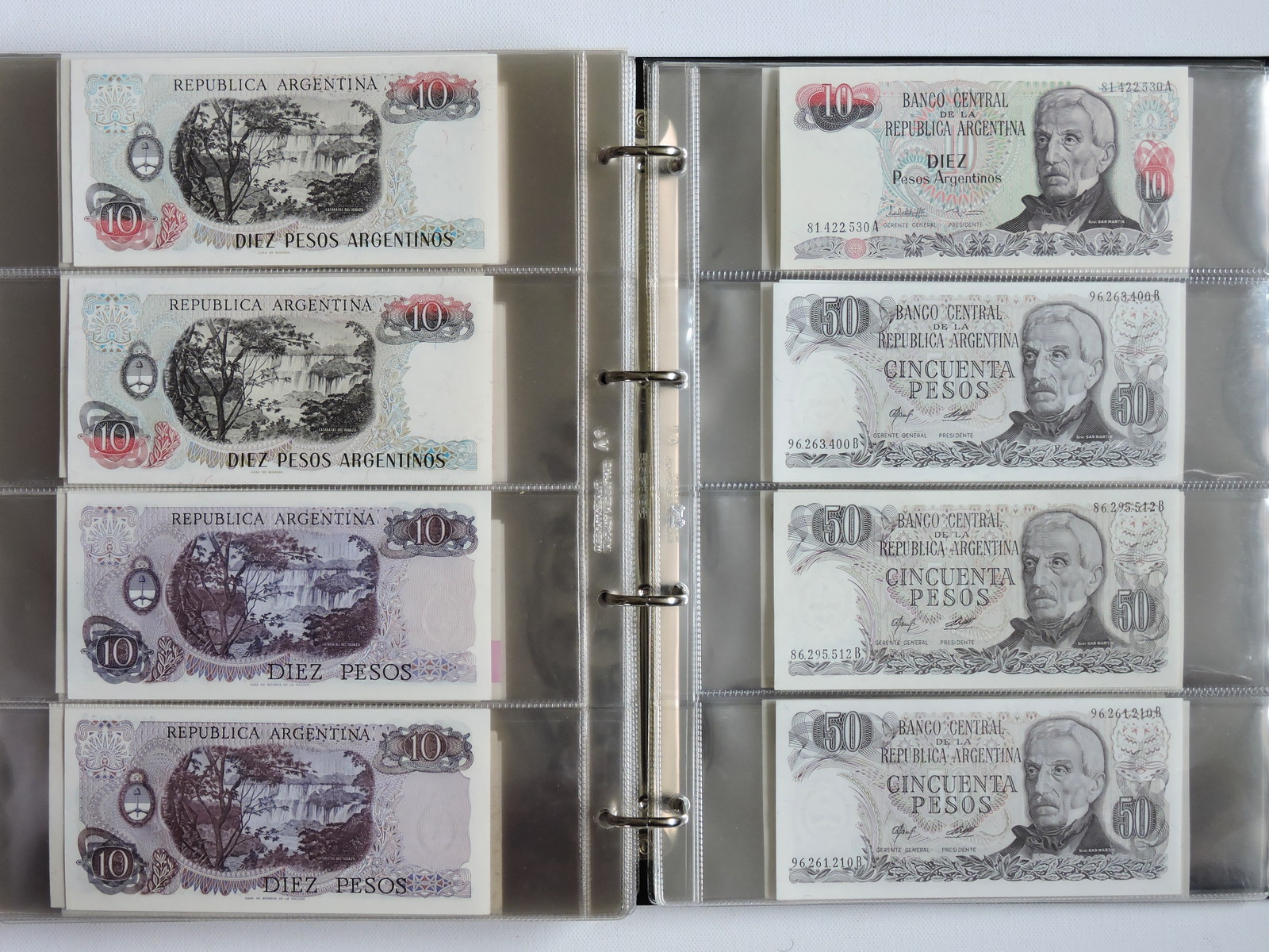 Banknotes, Brazil and Argentina
, page:36, item:1