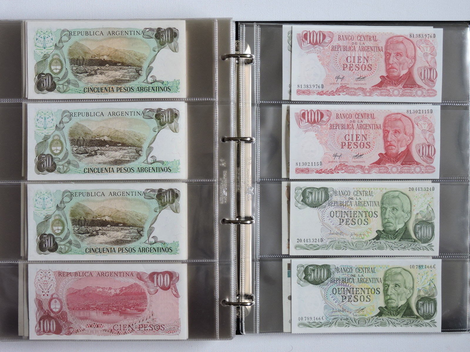 Banknotes, Brazil and Argentina
, page:38, item:1