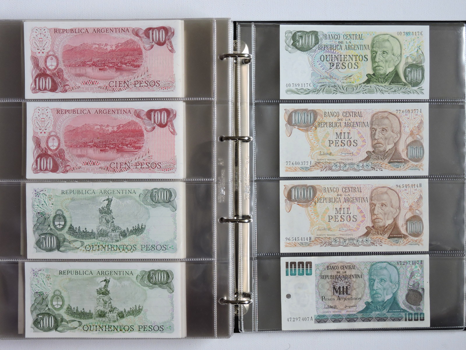 Banknotes, Brazil and Argentina
, page:39, item:1