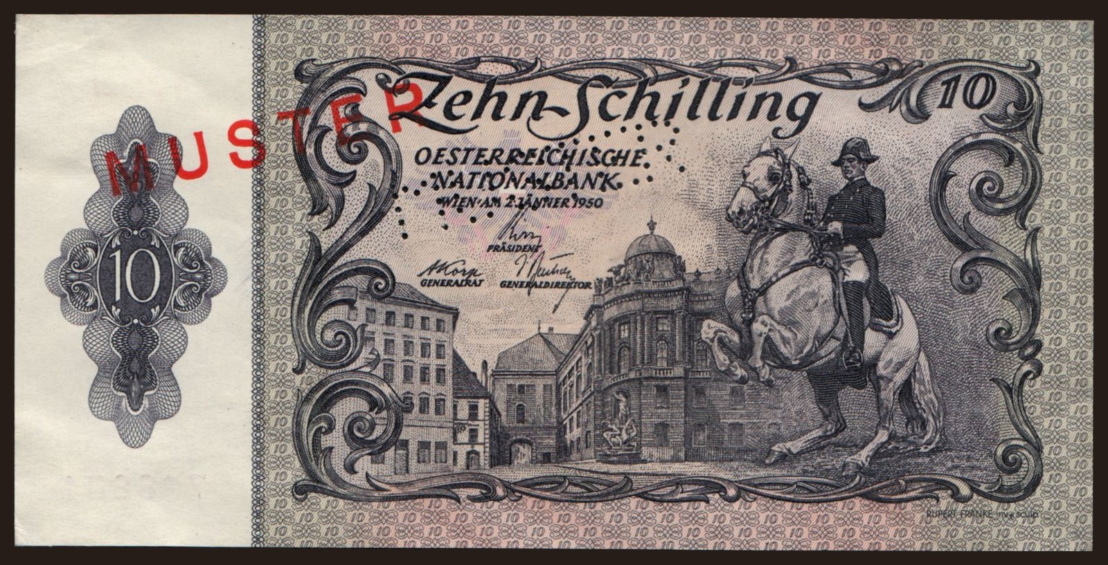 10 Schilling, 1945, MUSTER
