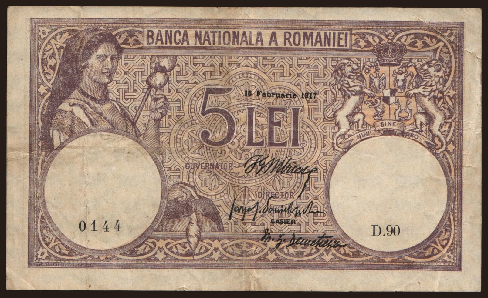 5 lei, 1917