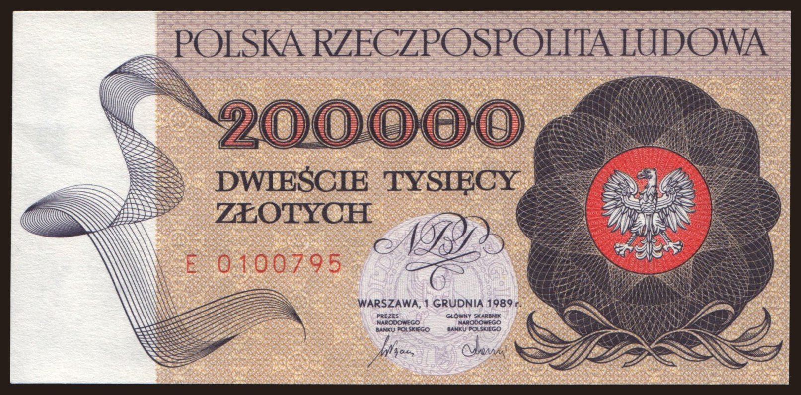 200.000 zlotych, 1989