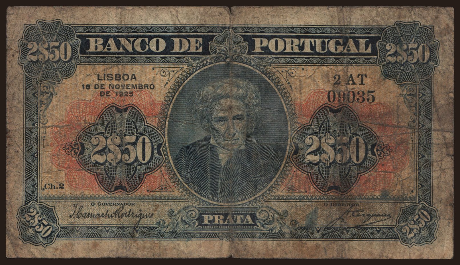 2.5 escudos, 1925