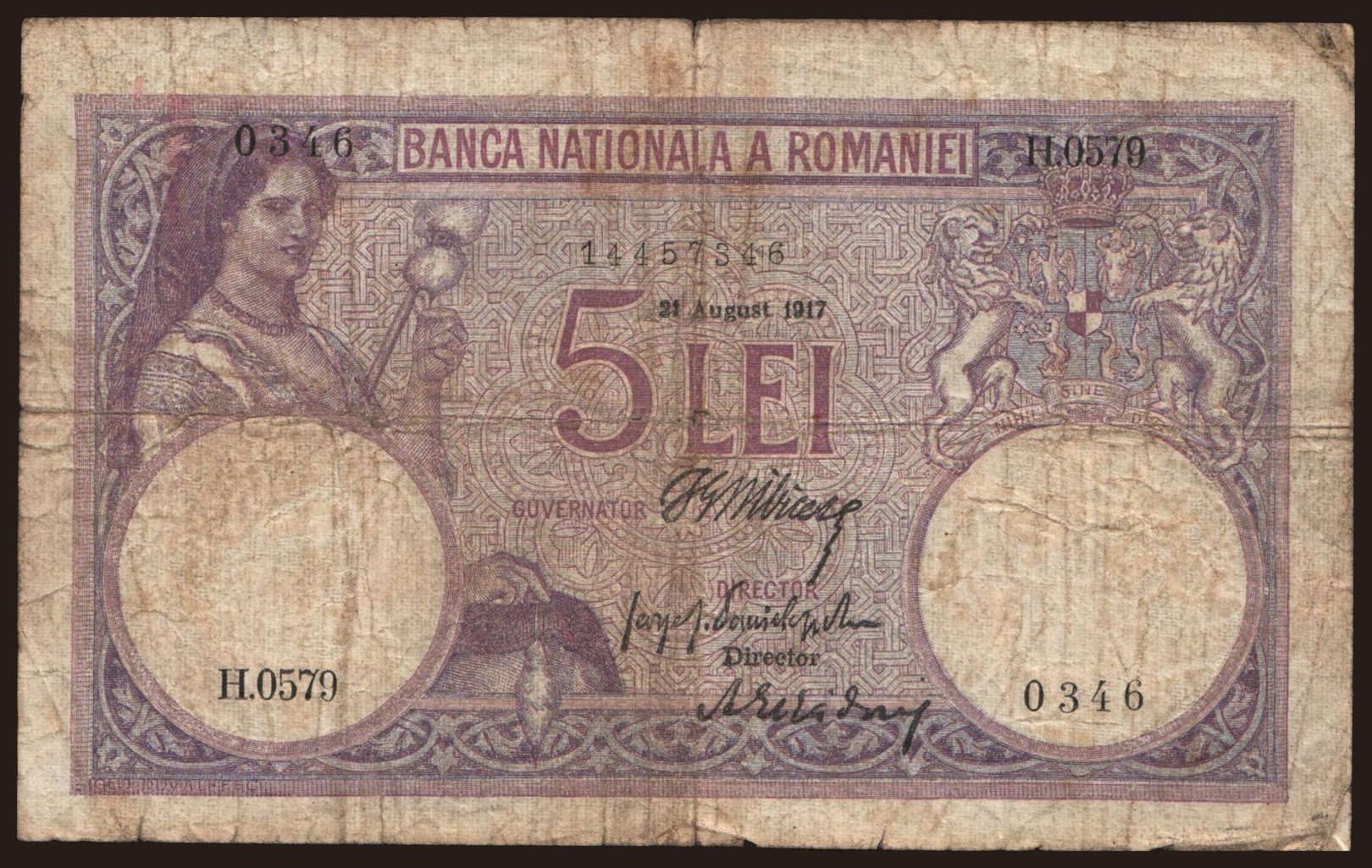 5 lei, 1917