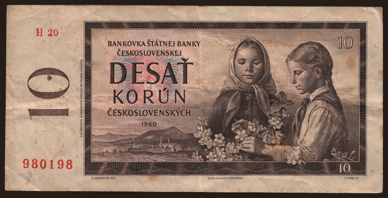10 korun, 1960