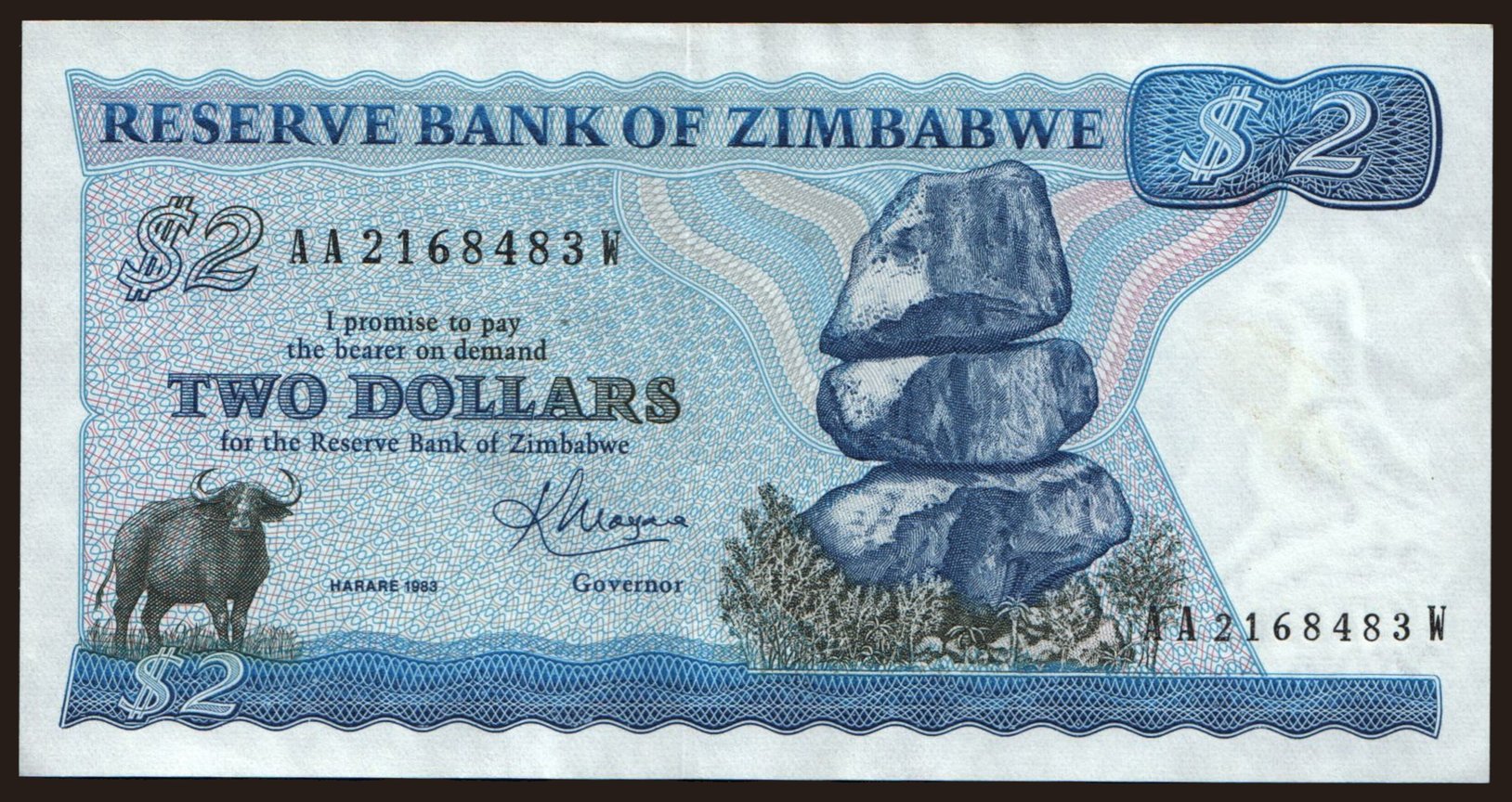 2 dollars, 1983