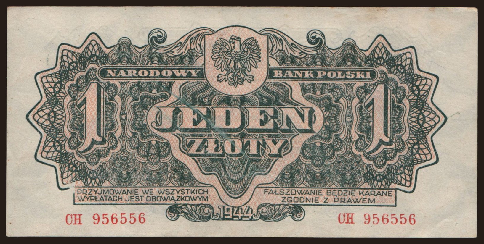 1 zloty, 1944