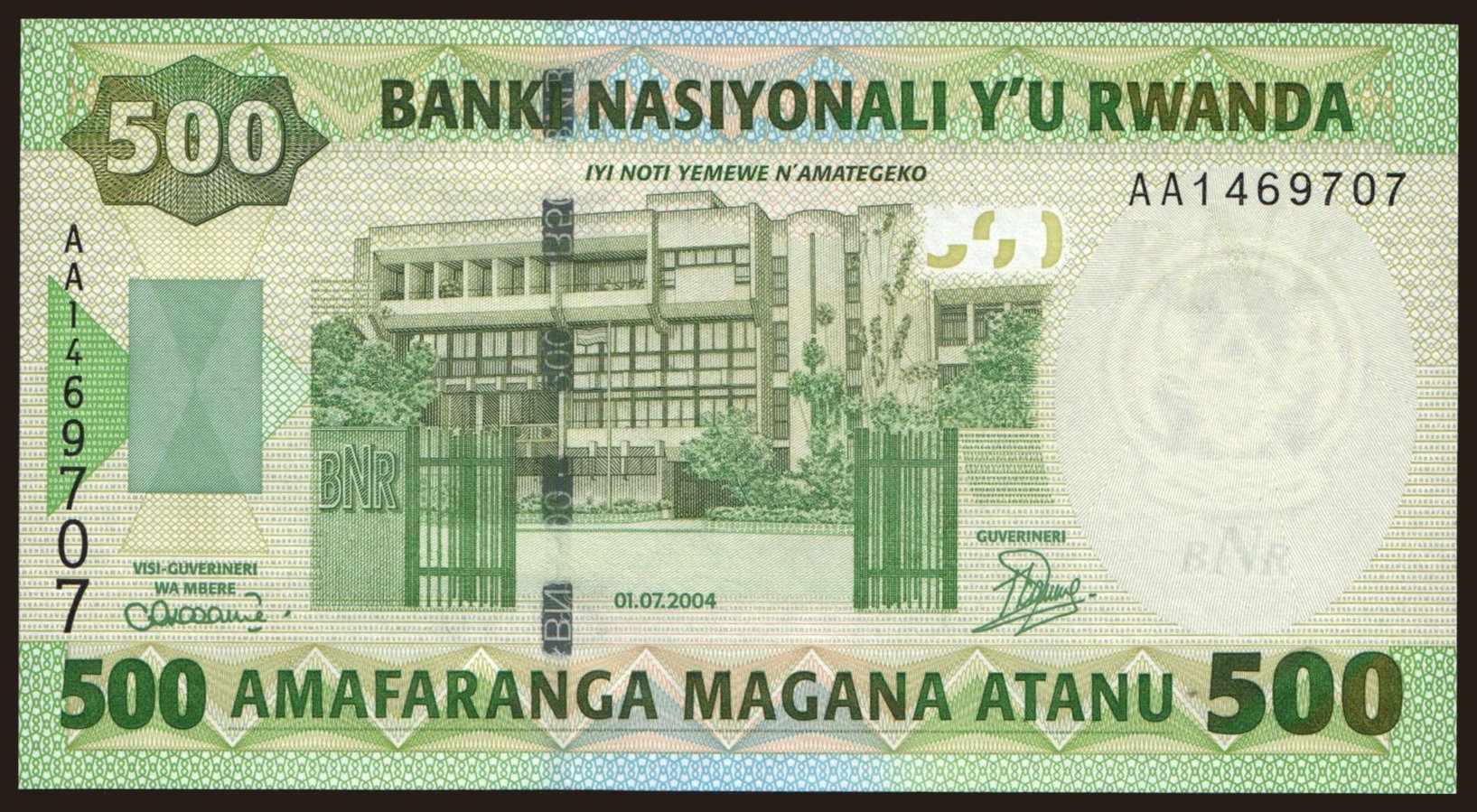 500 francs, 2004