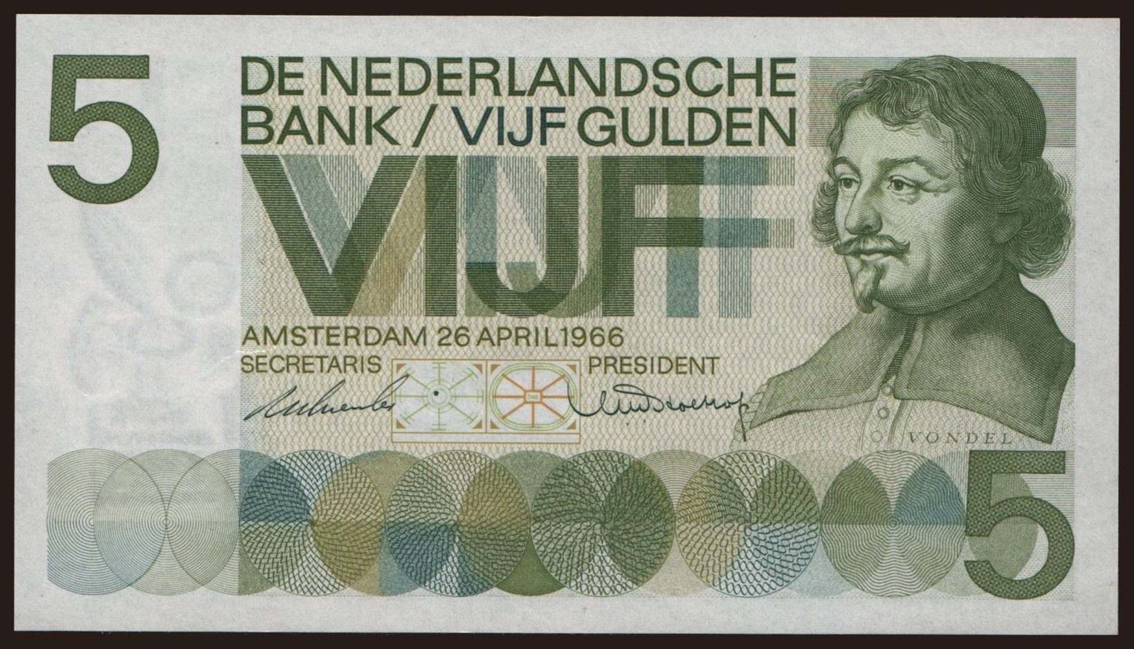 5 gulden, 1966