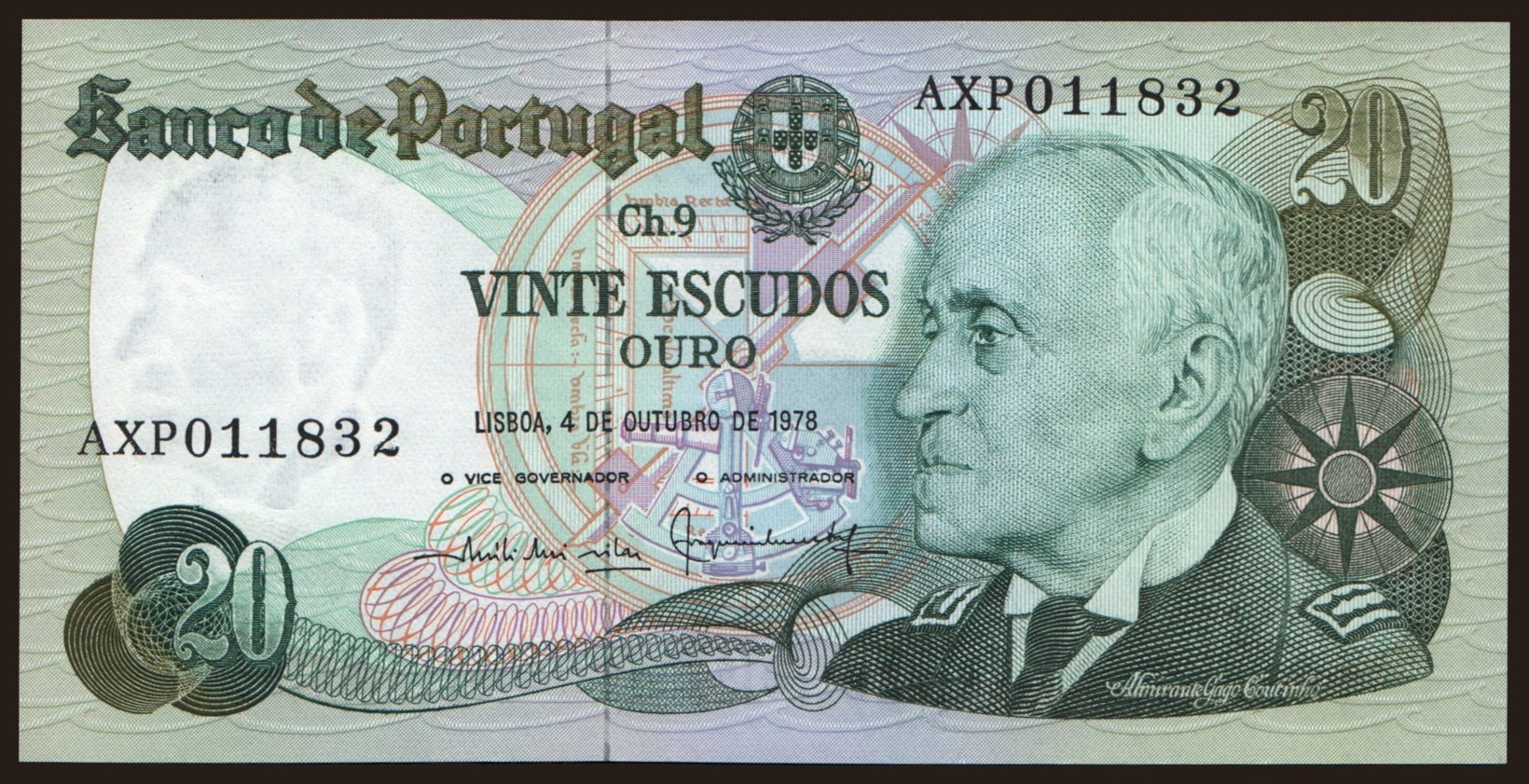 20 escudos, 1978