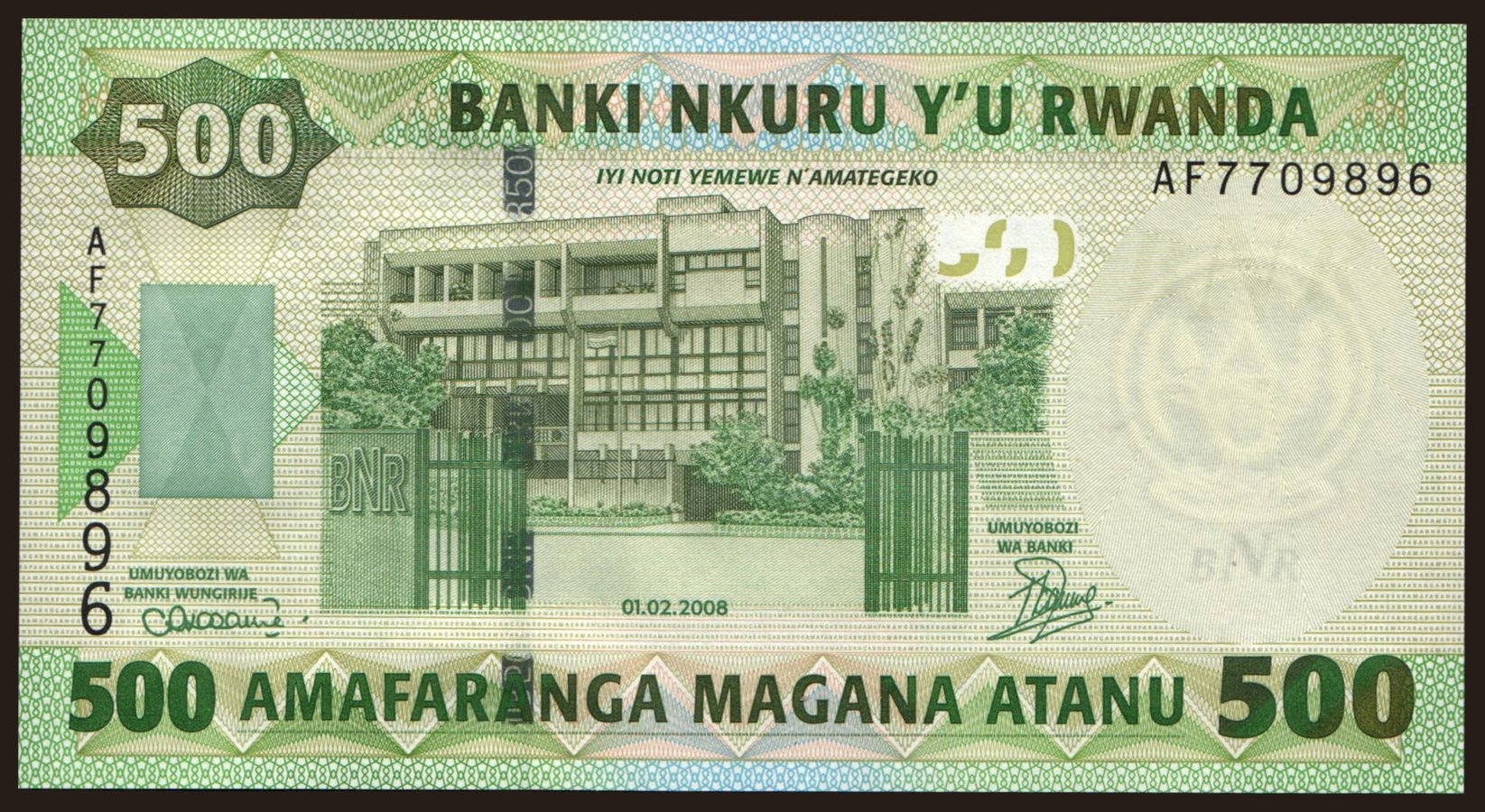 500 francs, 2008