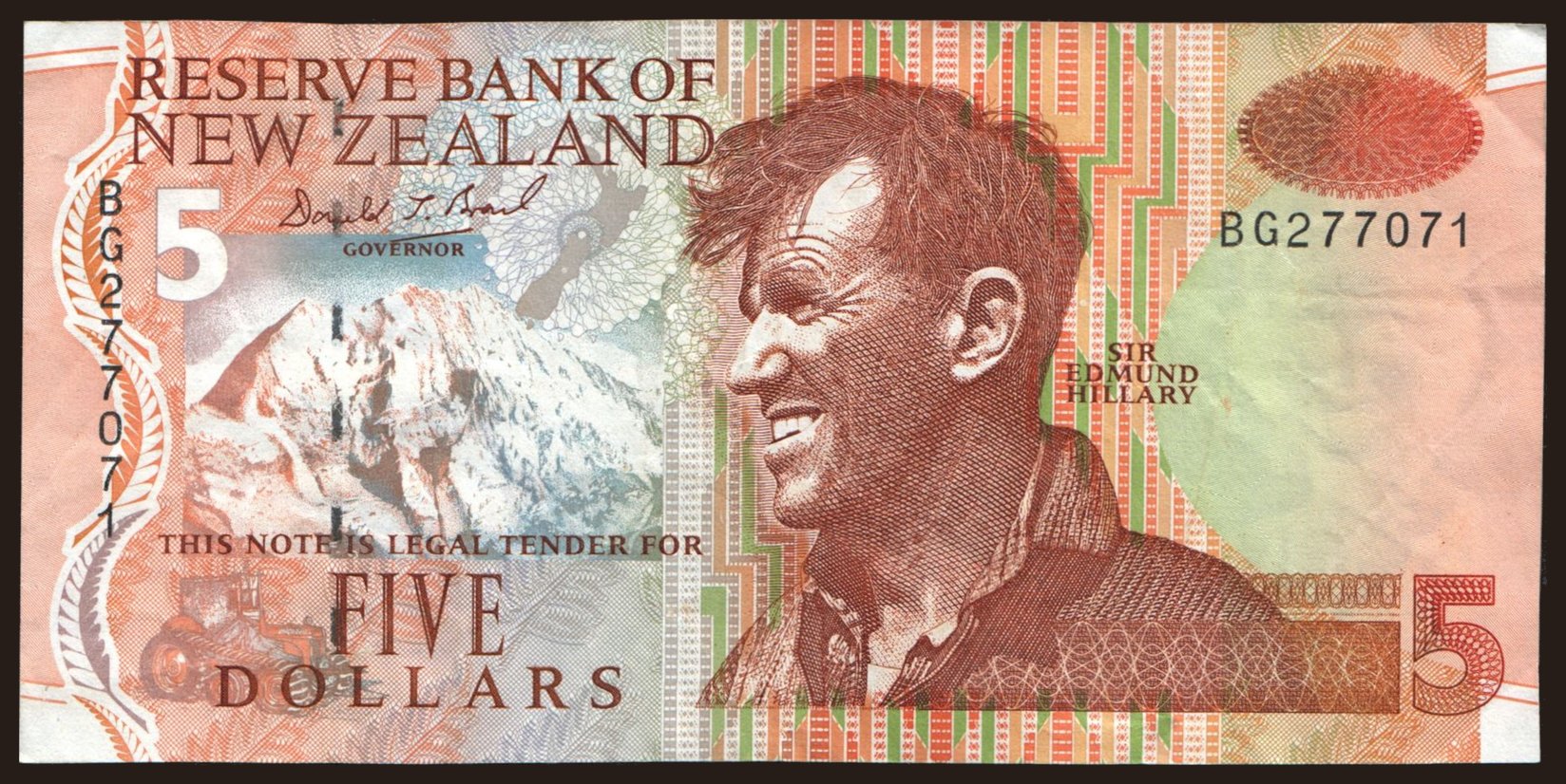 5 dollars, 1992