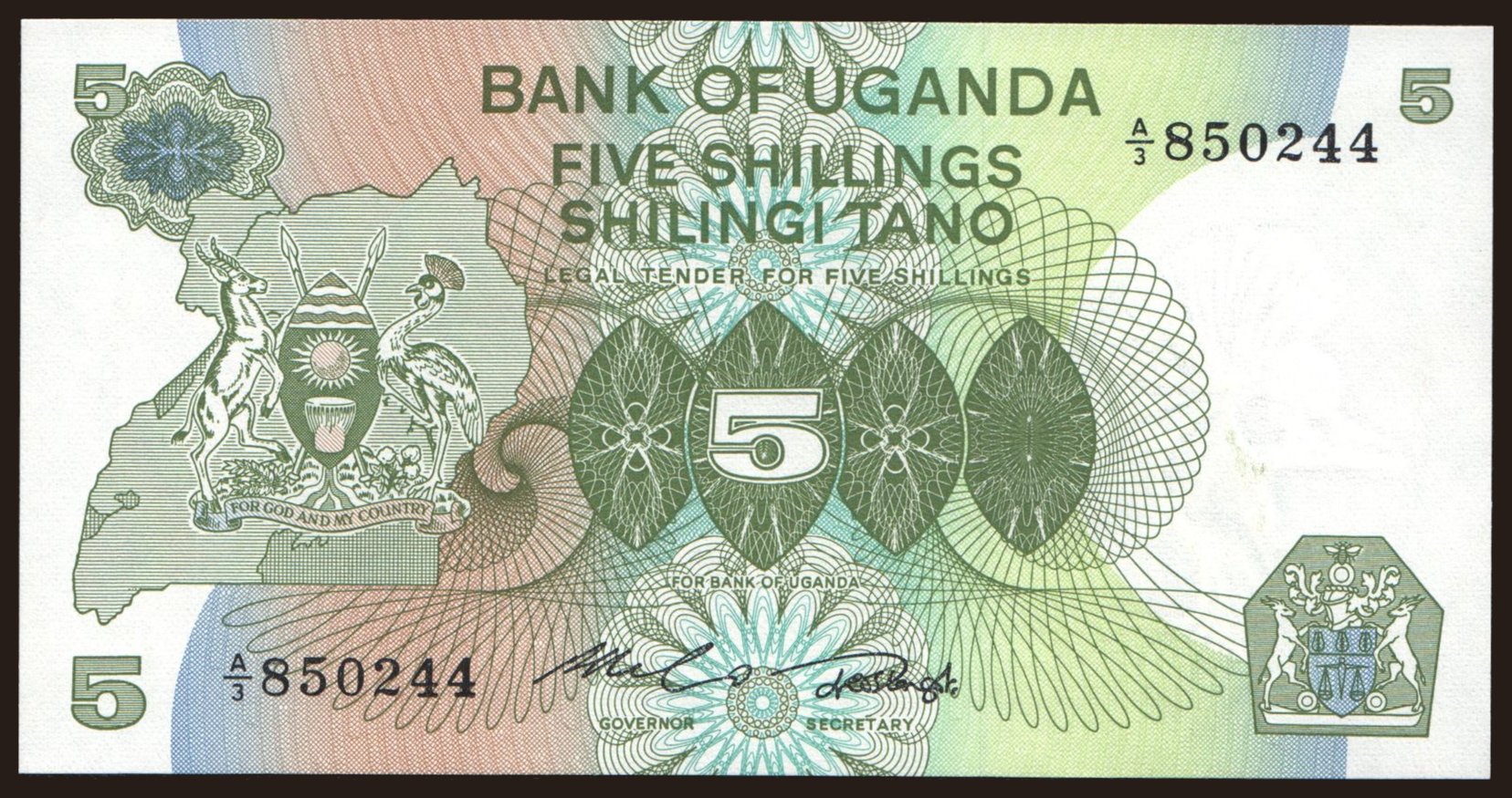 5 shillings, 1982