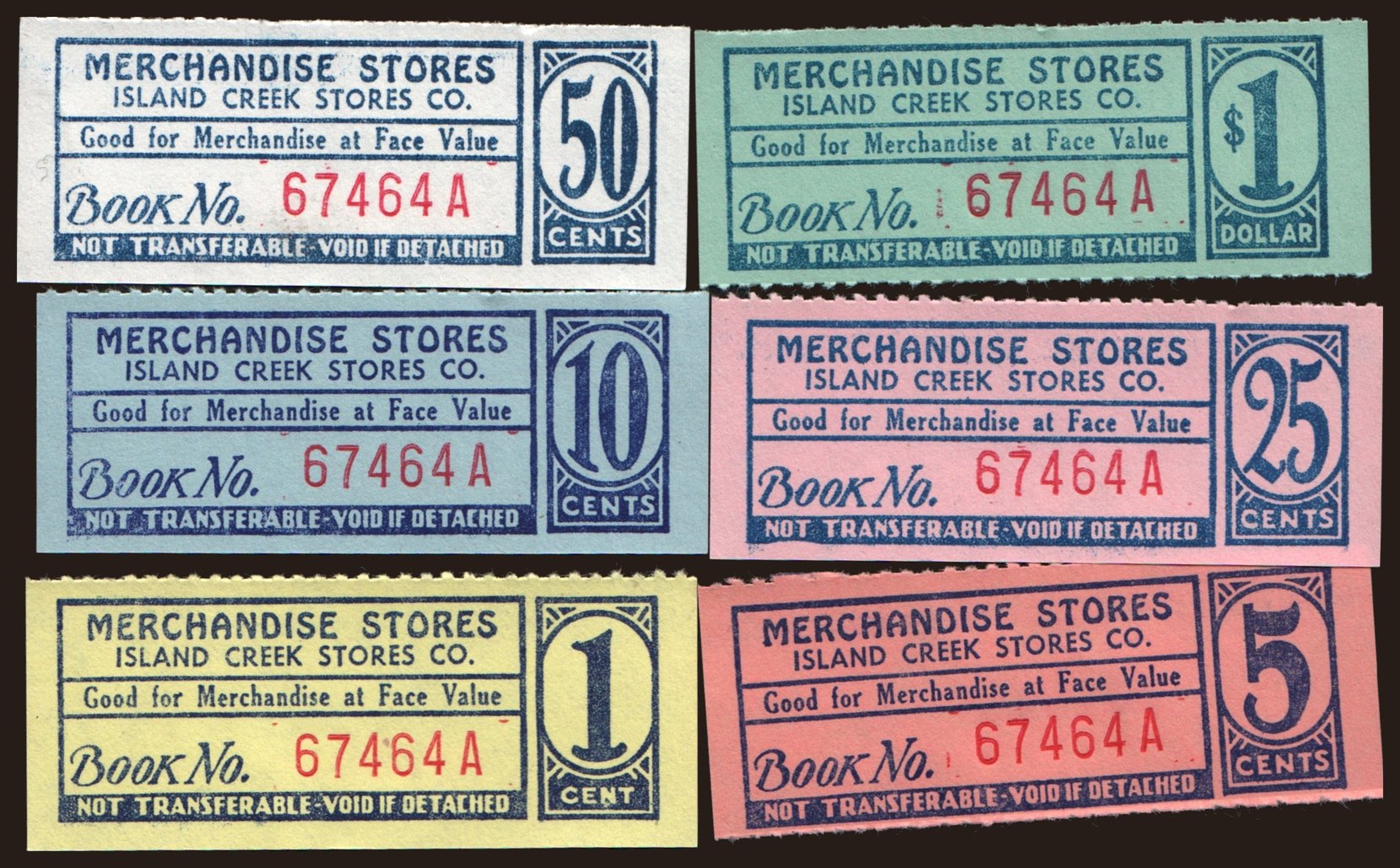 Spitzbergen/ Creek store Co., 1 cent - 1 dollar, (1915)