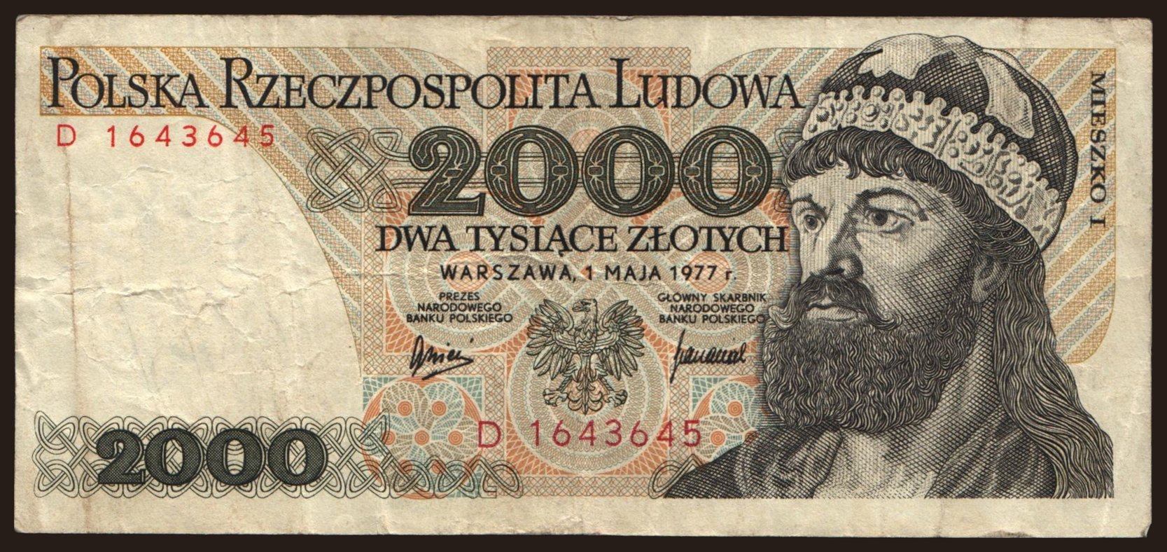 2000 zlotych, 1977