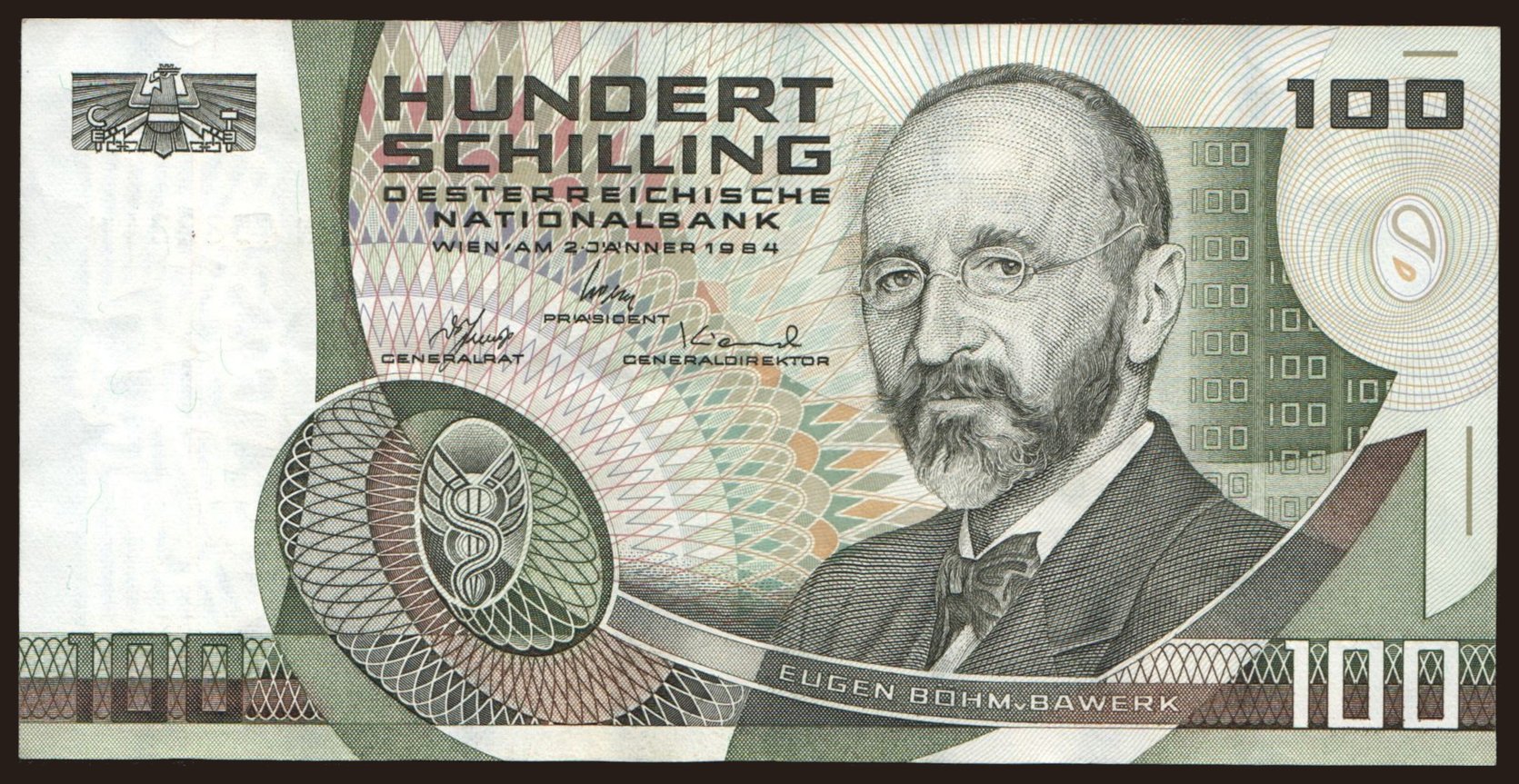 100 Schilling, 1984