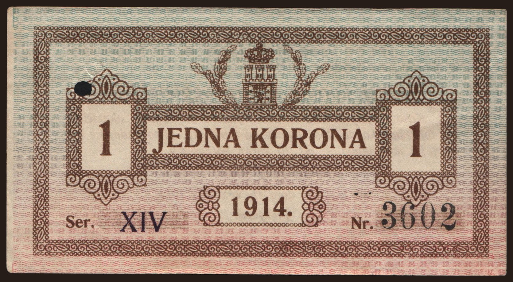 Lwow, 1 korona, 1914