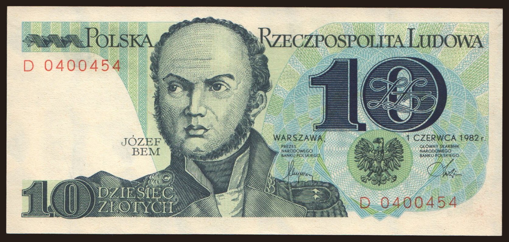10 zlotych, 1982