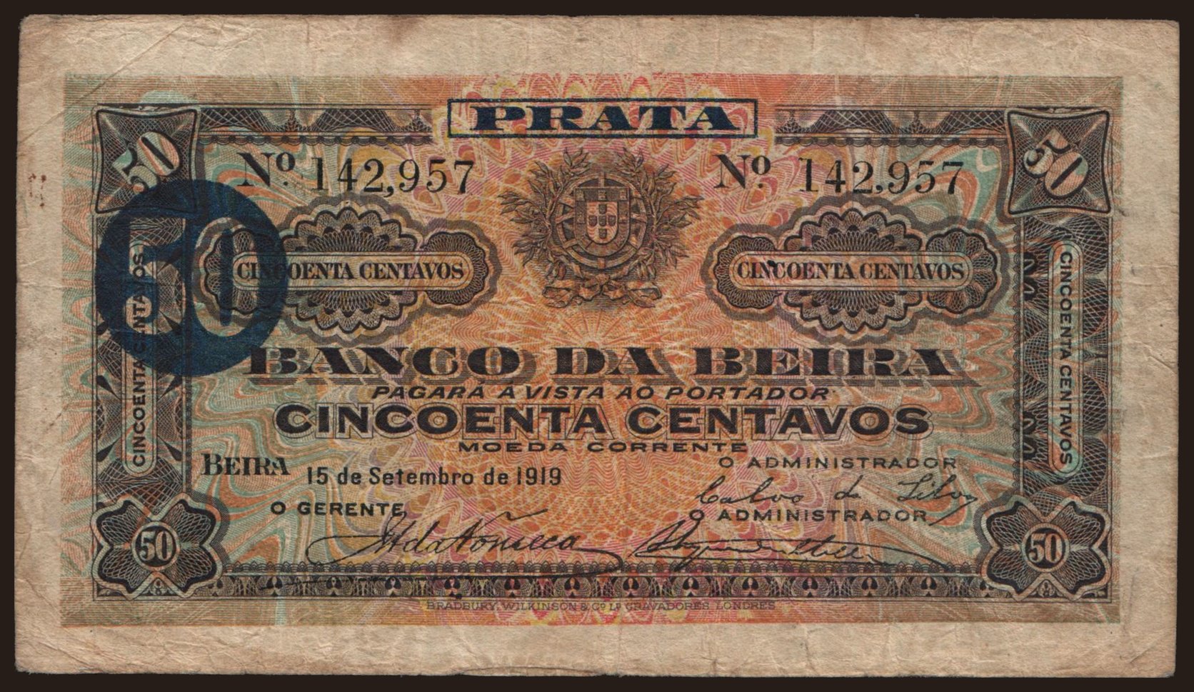 50 centavos, 1919