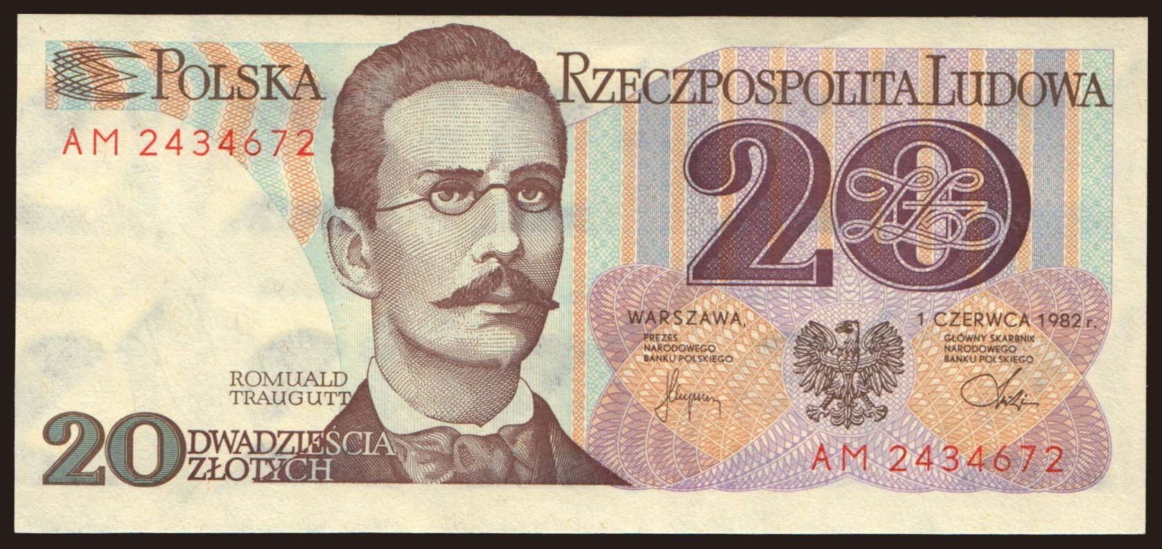 20 zlotych, 1982