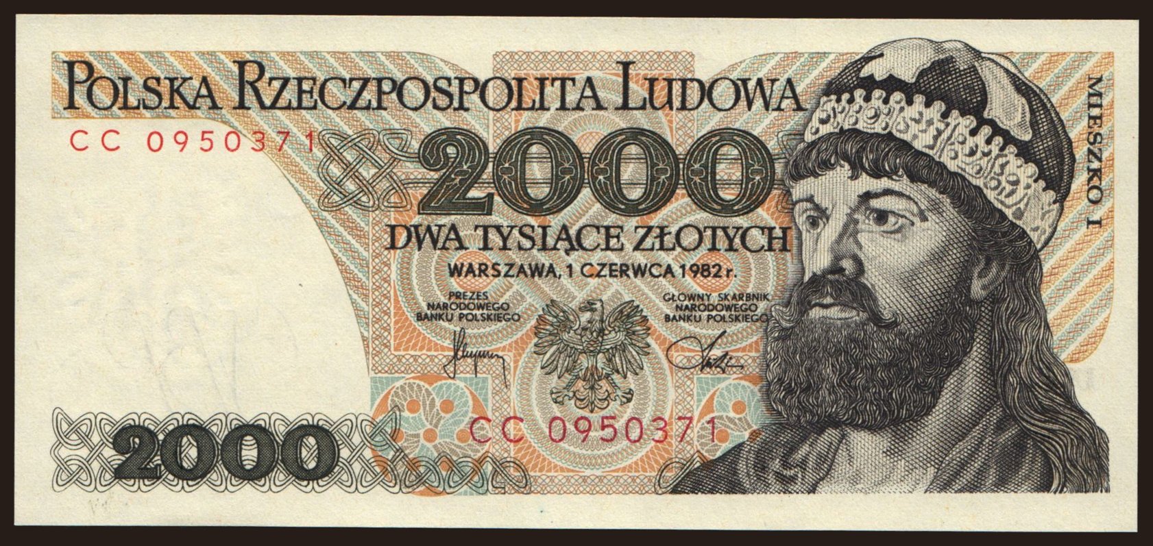 2000 zlotych, 1982