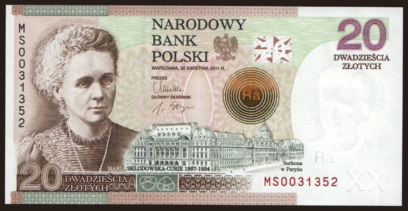 20 zlotych, 2011