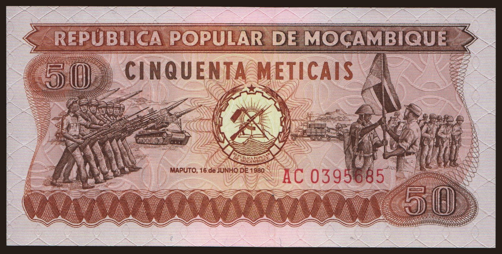 50 meticais, 1980