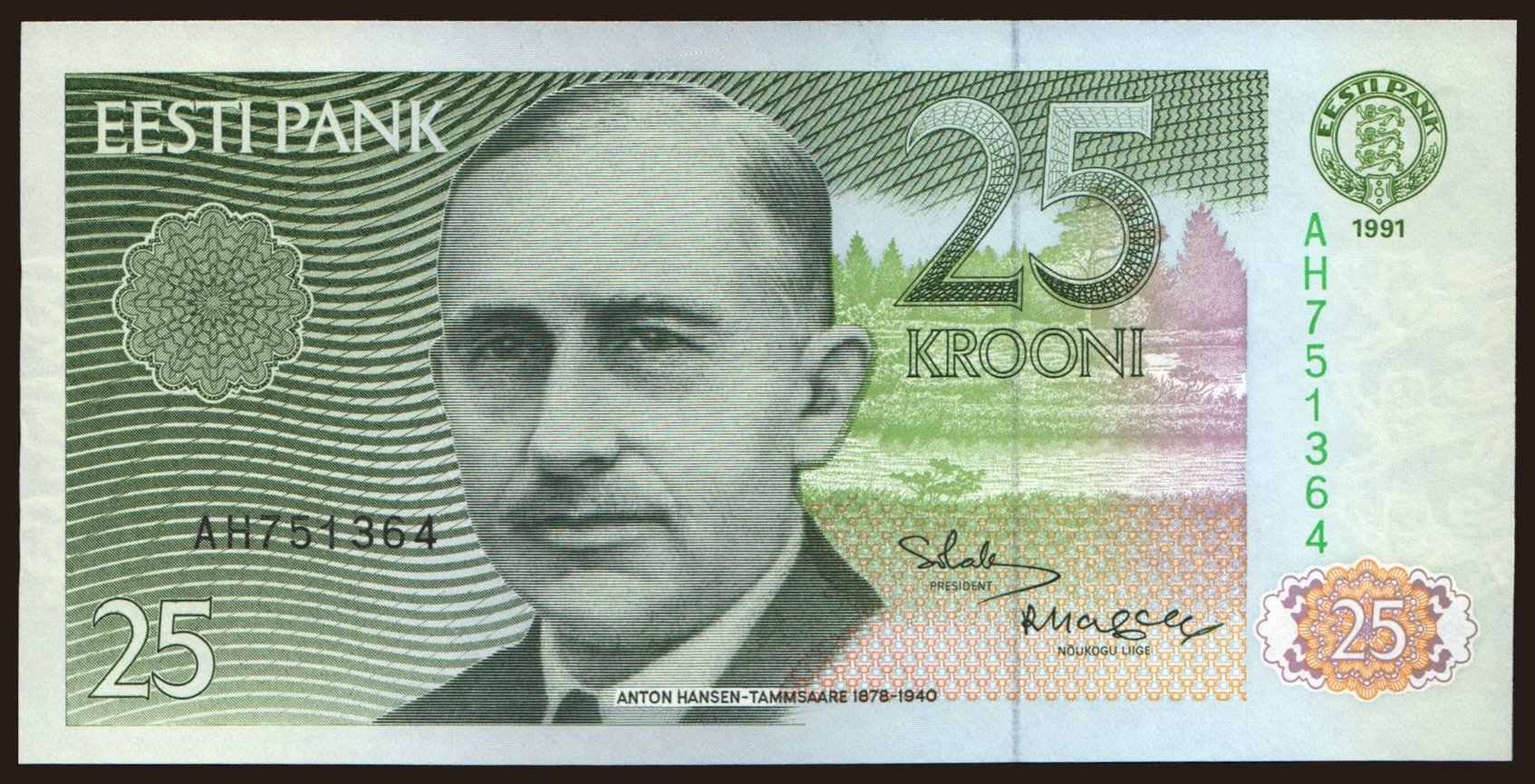 25 krooni, 1991