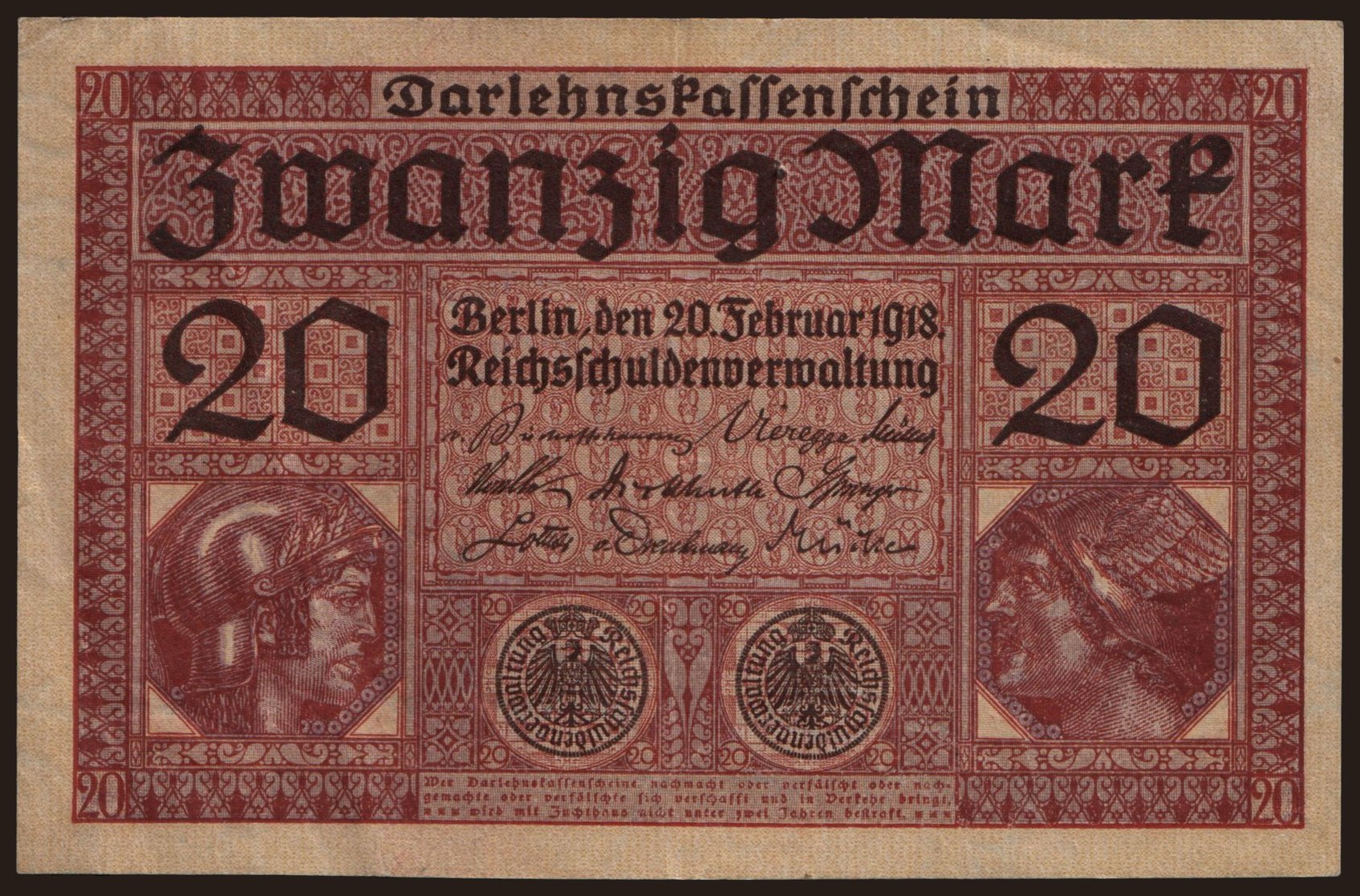 20 Mark, 1918