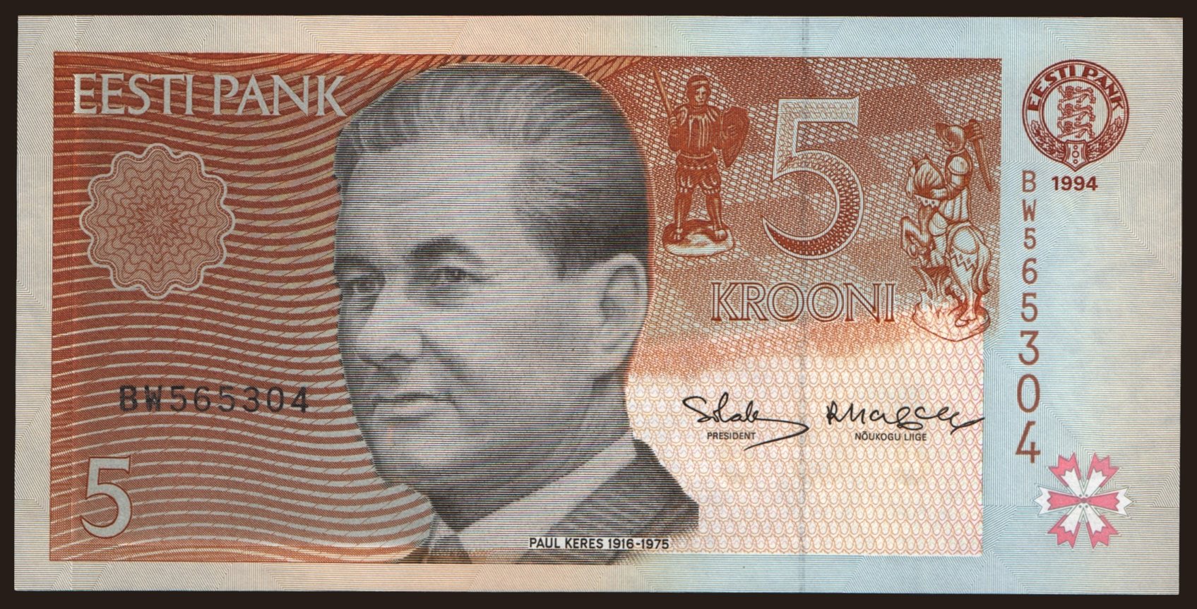 5 krooni, 1994