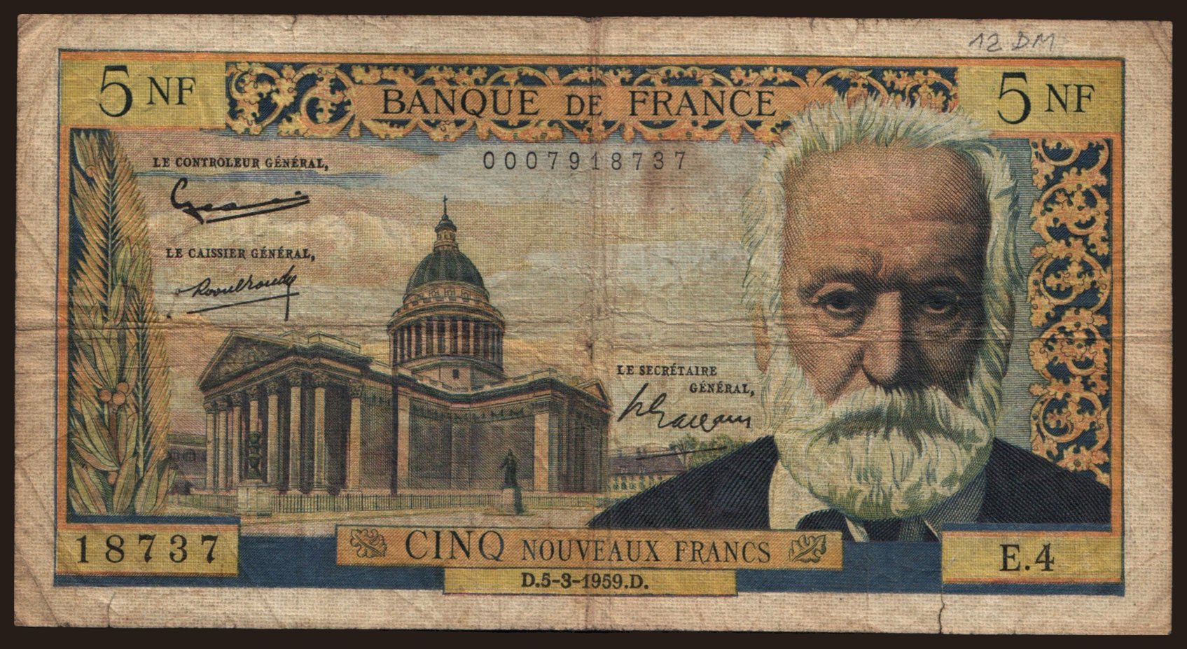 5 francs, 1959