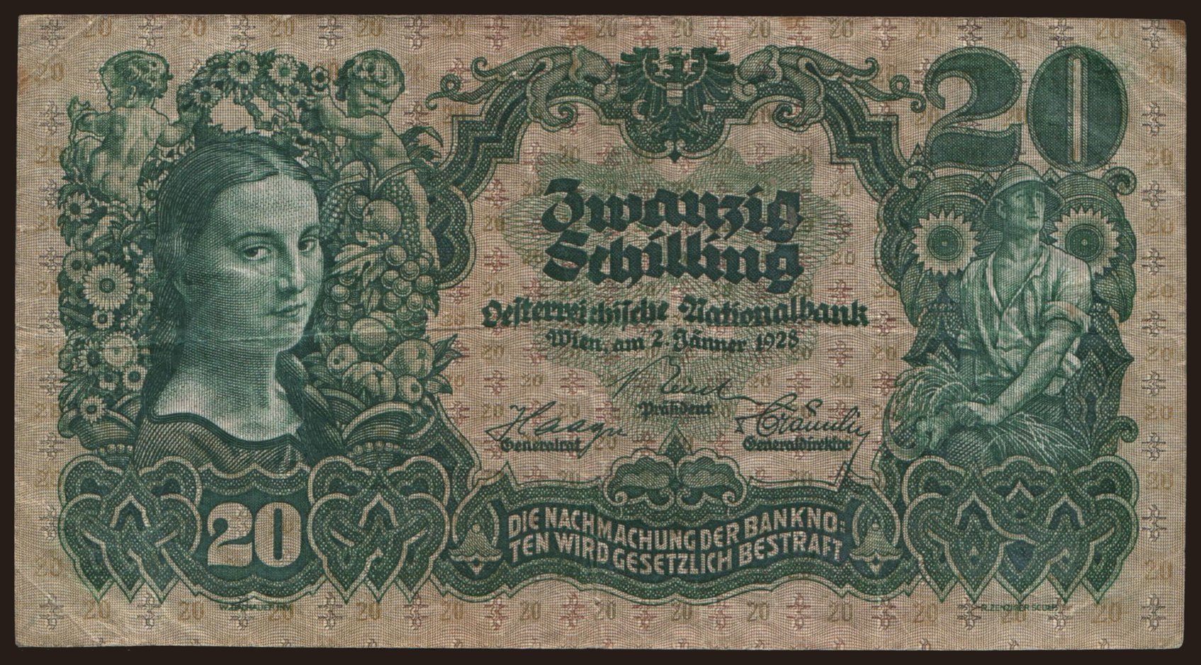 20 Schilling, 1928
