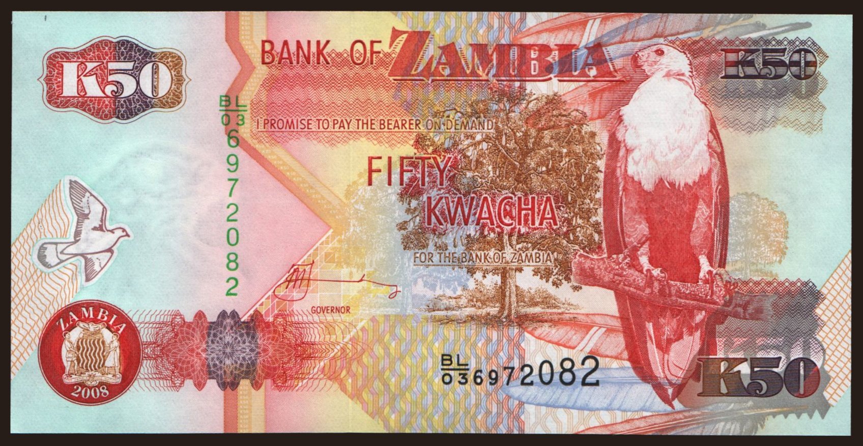 50 kwacha, 2008