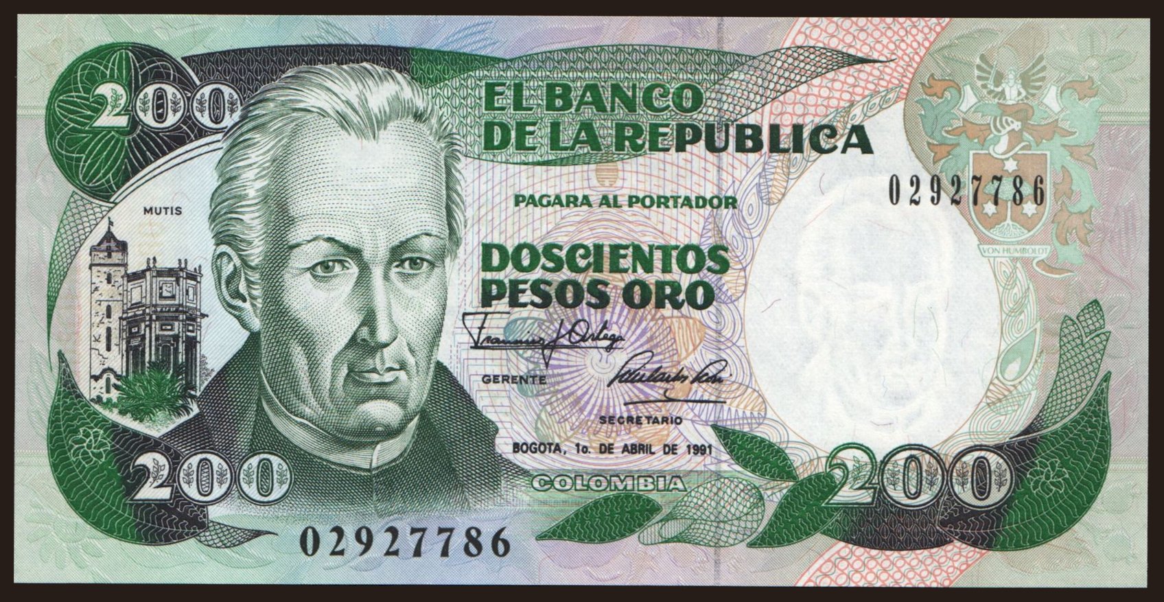 200 pesos, 1991