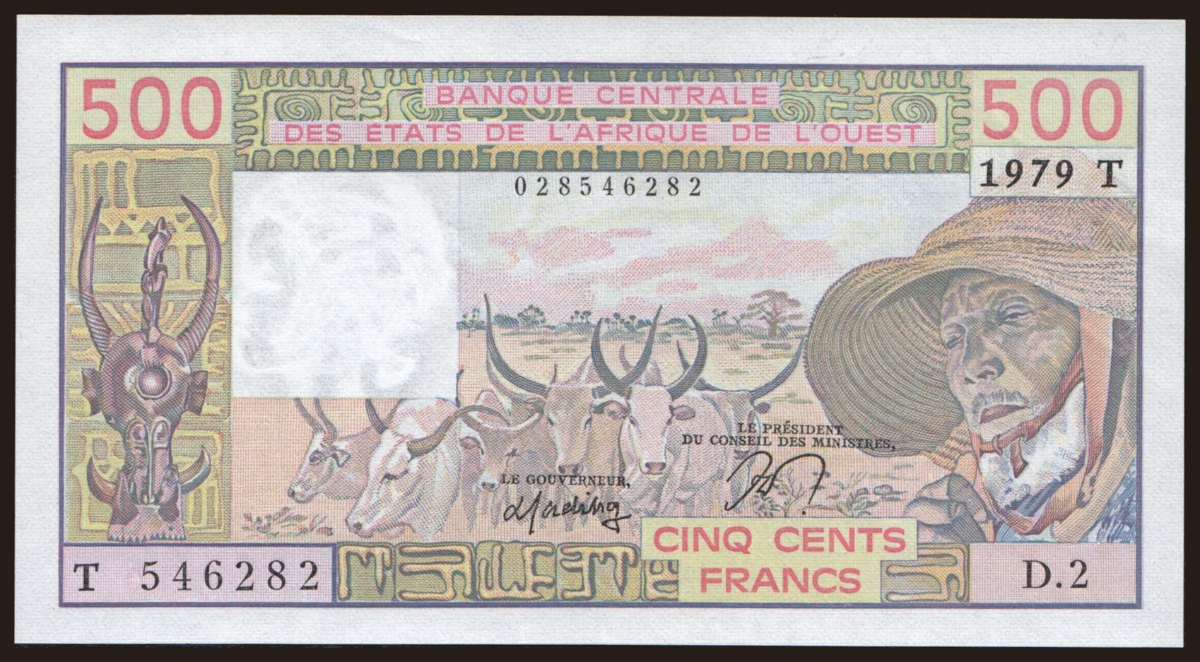Togo, 500 francs, 1979