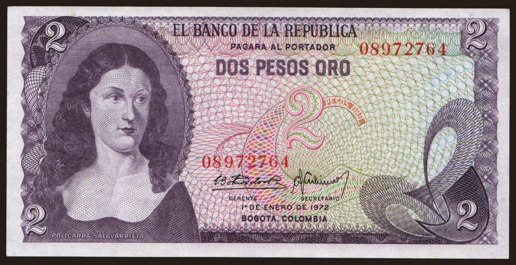 2 peso, 1972