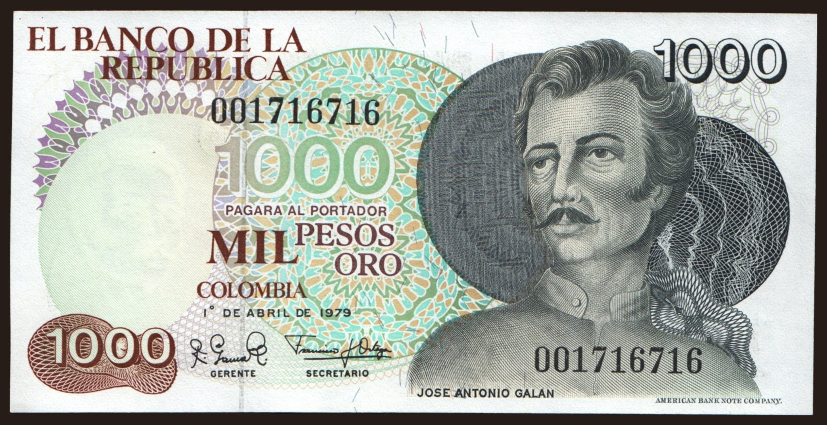 1000 pesos, 1979