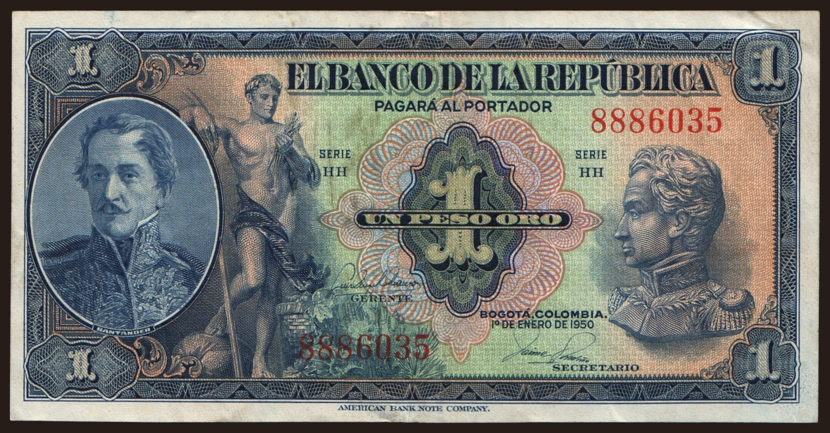 1 peso, 1950